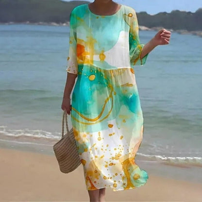Oonagh | Sunset Flower Dress