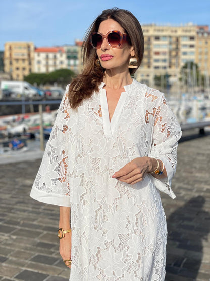 Crón | White Lace Dress