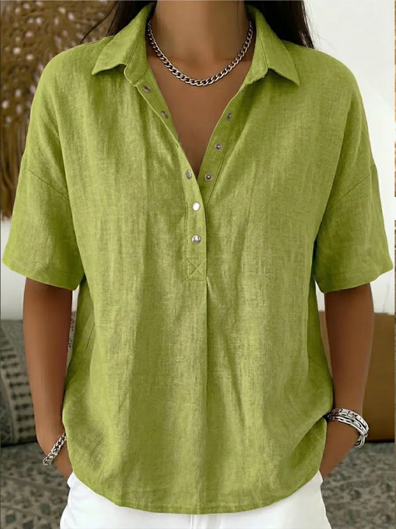 Caragh | Collared Button Blouse