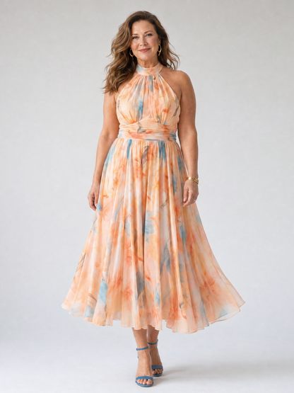 Ultána | Soft Halter Midi Dress