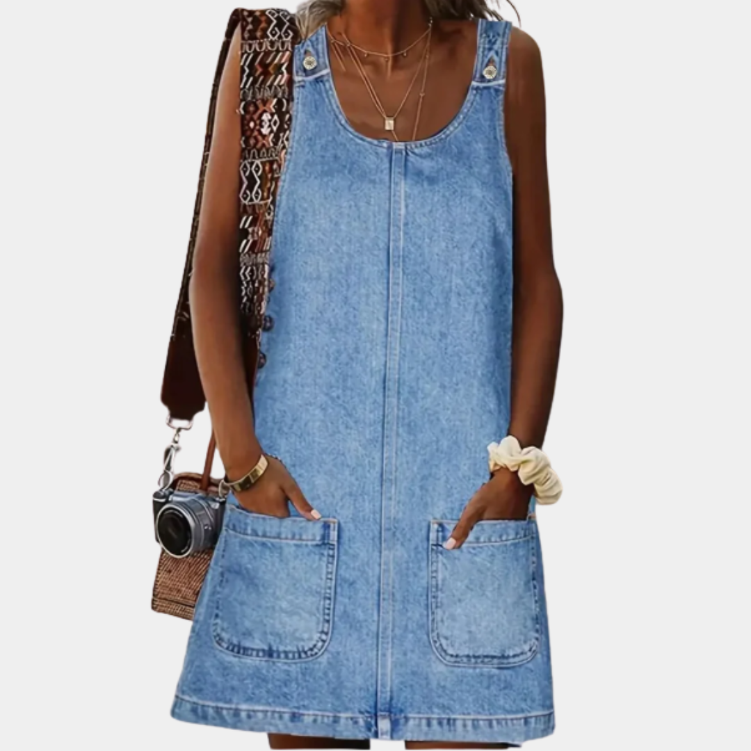 Cliona | Relaxed Denim-Look Dress