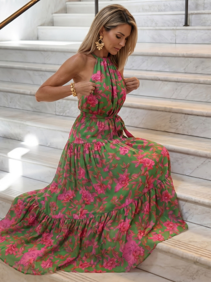 Ériu | Draped Halter Midi Dress