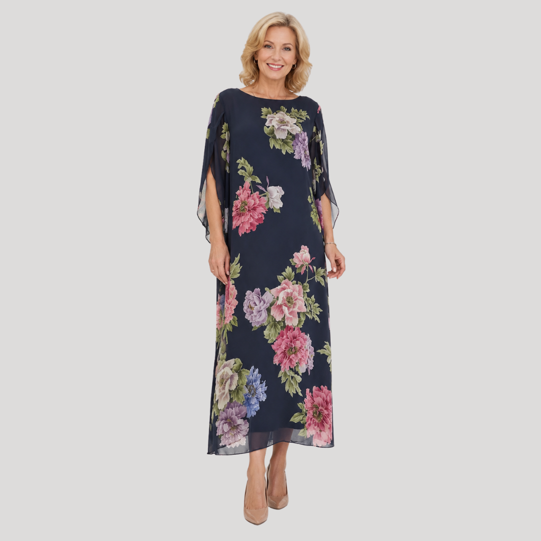 Lasairíona | Midnight Bloom Maxi Dress