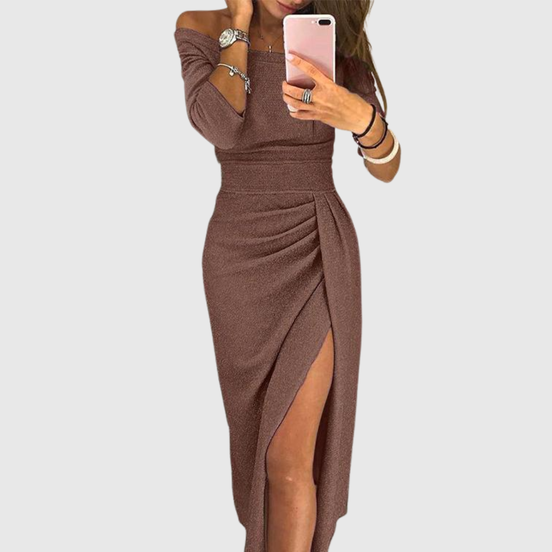 Báirbre | Halter Neck Maxi Dress