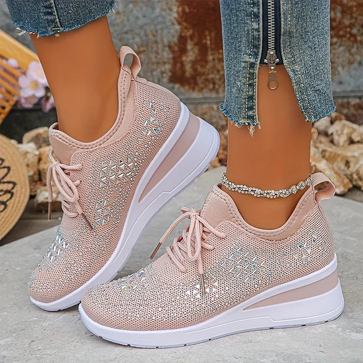 Neasa | Orthopedic Rhinestone Comfort Sneakers