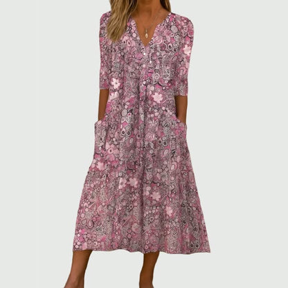 Aileen | Graceful Midi Dress with Pockets