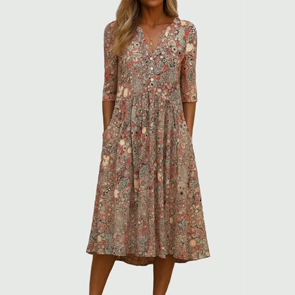 Aileen | Graceful Midi Dress with Pockets