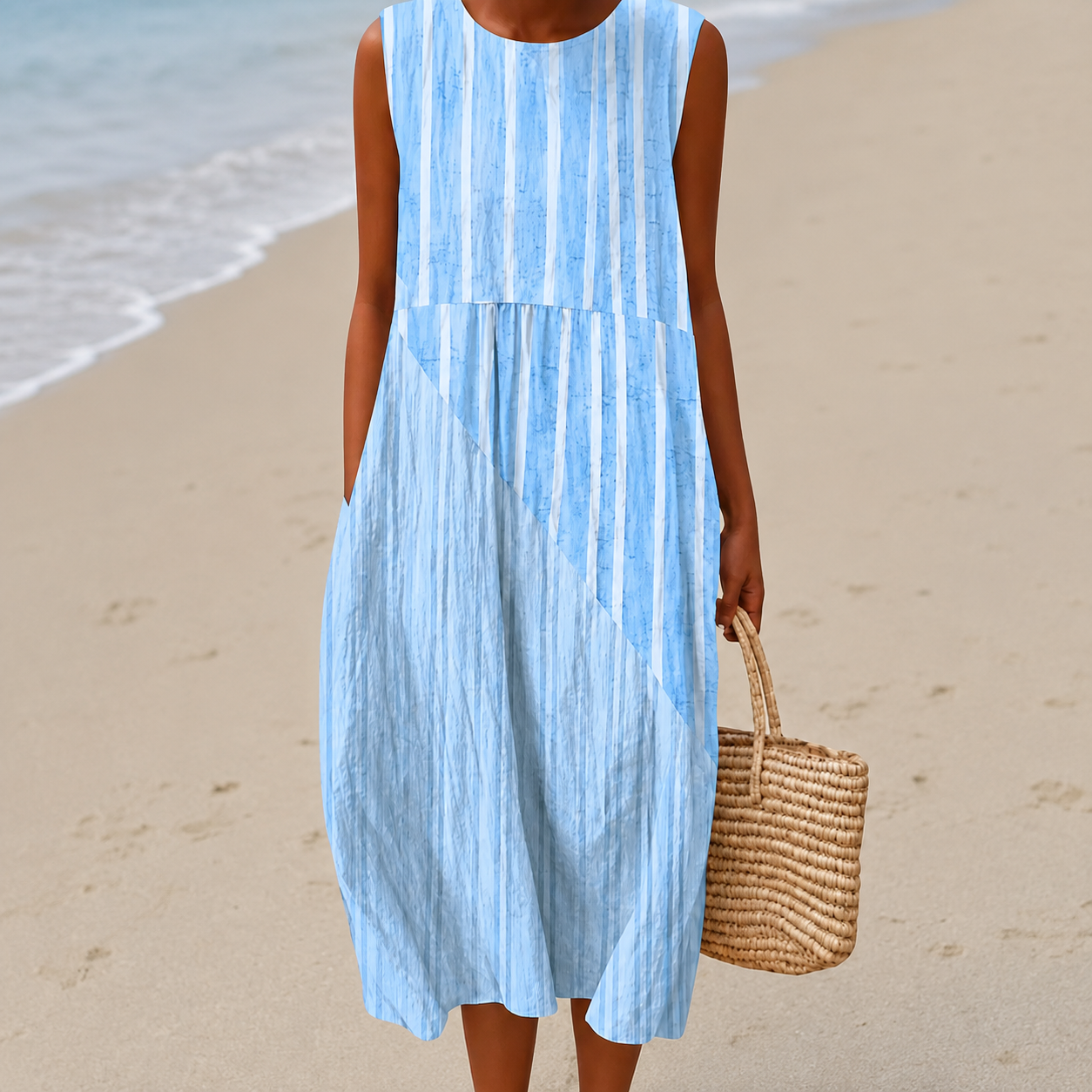 Livia™ | Airy Belly-Concealing Floral Midi Dress