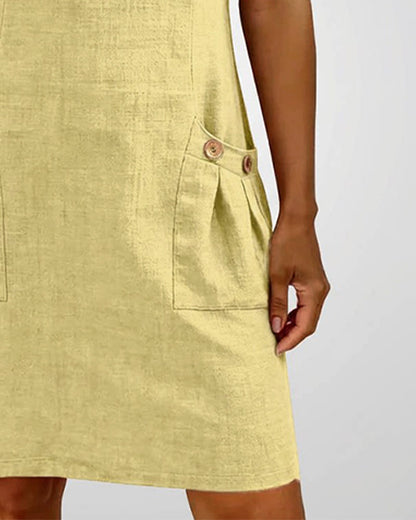 Róisín | Cotton dress with zipper