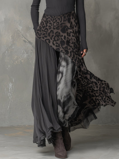 Saoirse | Bohemian Leopard Print Maxi Dress
