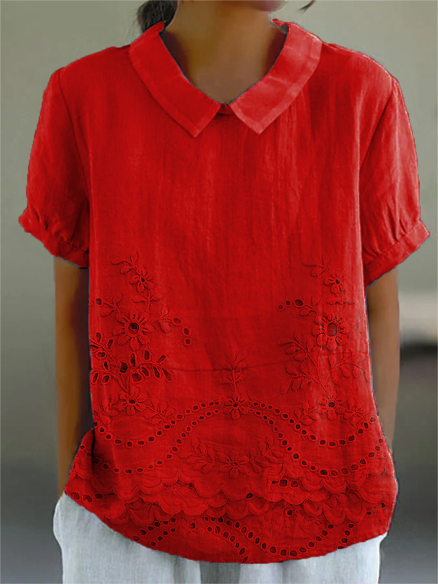 Darragh | Floral Embroidered Shirt