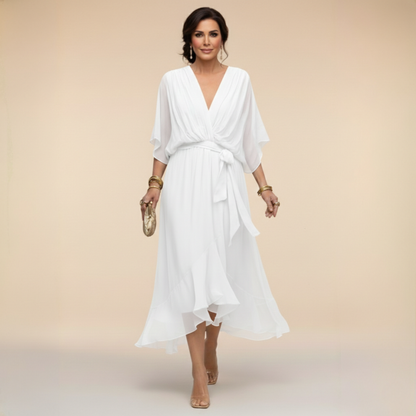 Darragh™ | V-Neck Elegant Midi Dress