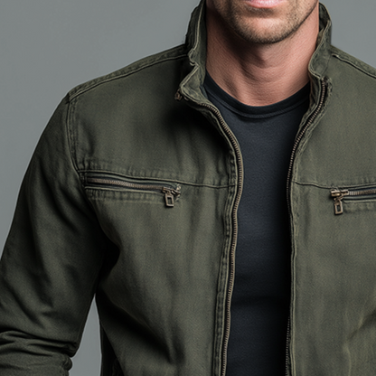 Diarmuid | Vintage Cotton Zip Jacket