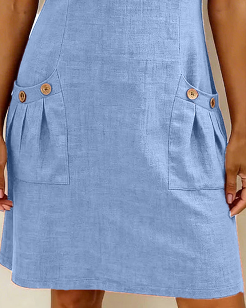 Róisín | Cotton dress with zipper