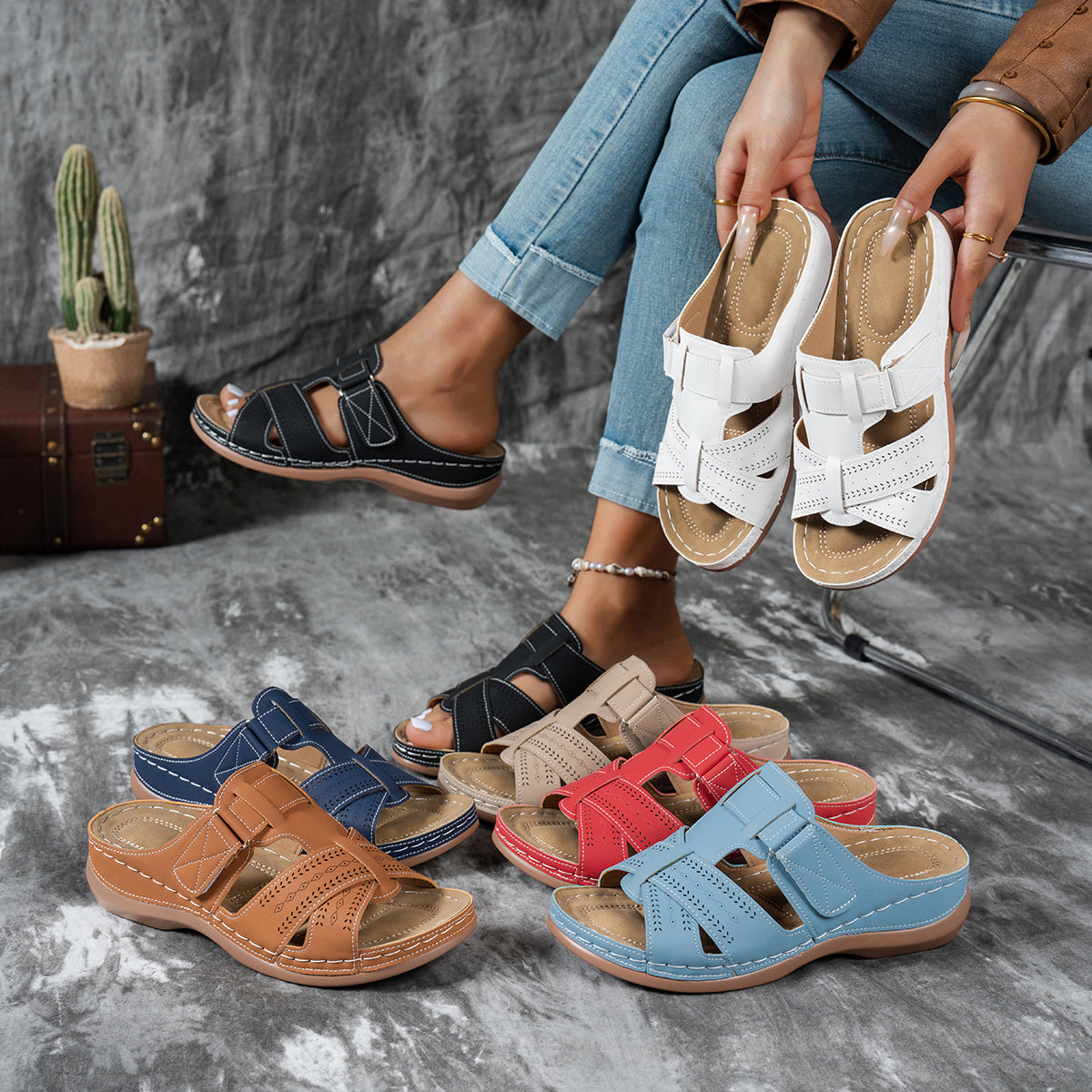 Tara | Orthopedic Thick-Soled Sandals