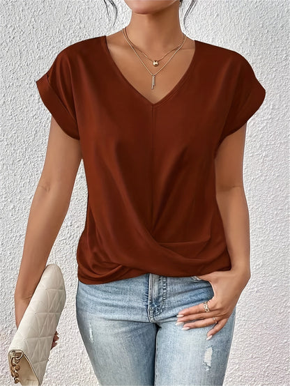 LuKa - Casual V-neck T-shirt