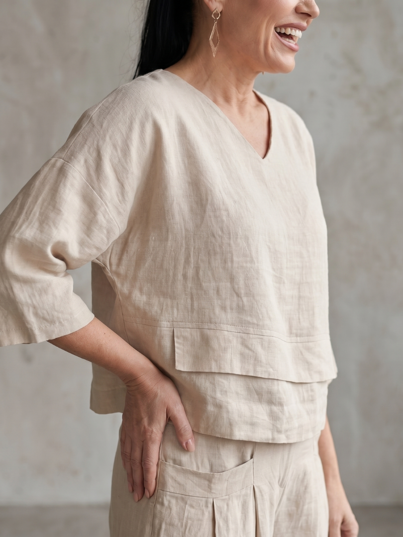 Edana | Layered Top & Wide-Leg Set