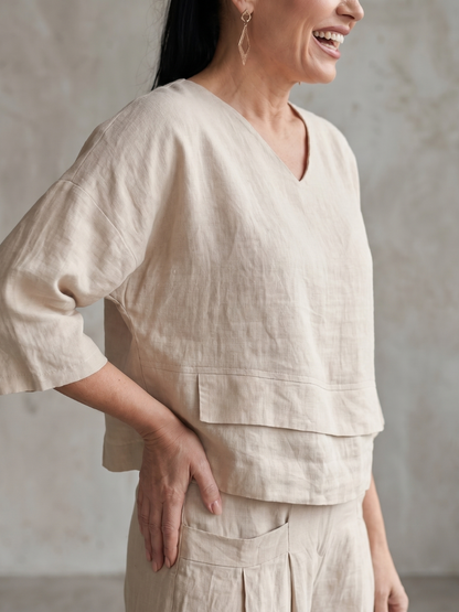 Edana | Layered Top & Wide-Leg Set
