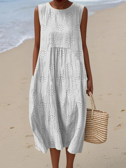 Eachna | Embroidered Midi Dress