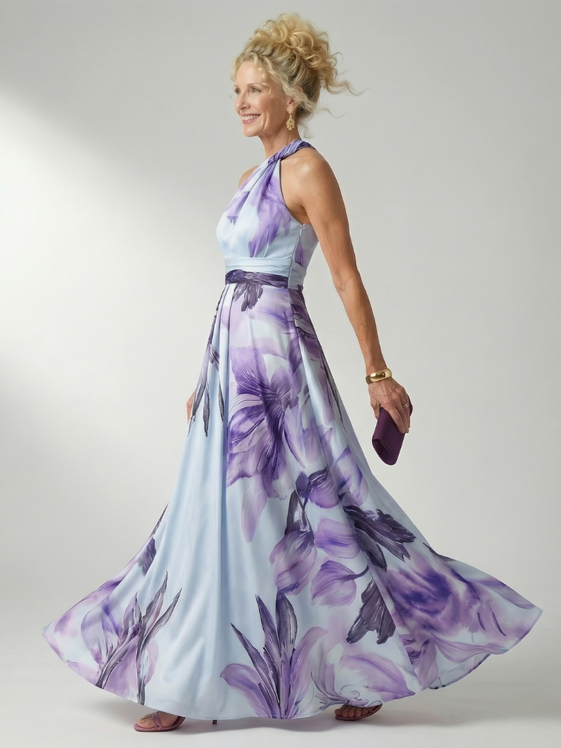 Sodelb | Light Floral Maxi Dress
