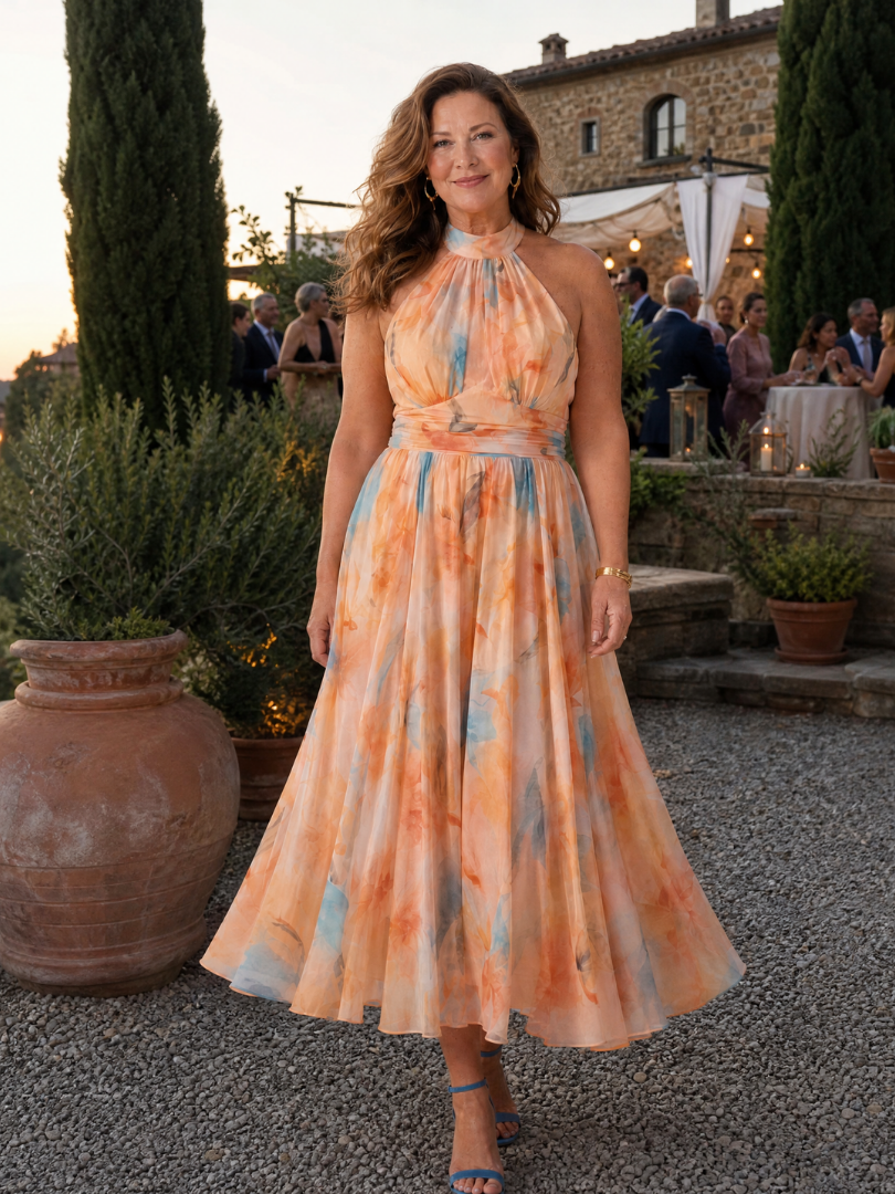 Ultána | Soft Halter Midi Dress