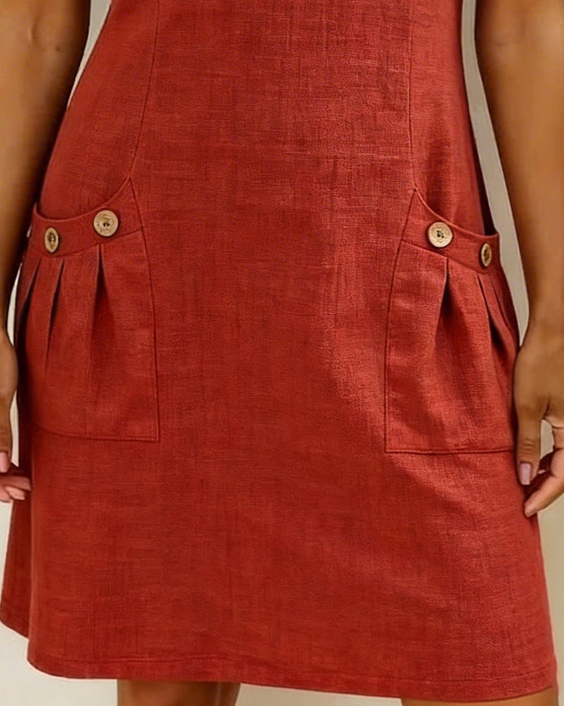 Róisín | Cotton dress with zipper