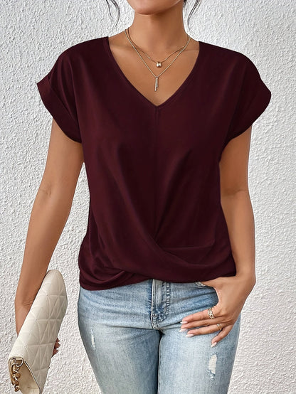 LuKa - Casual V-neck T-shirt