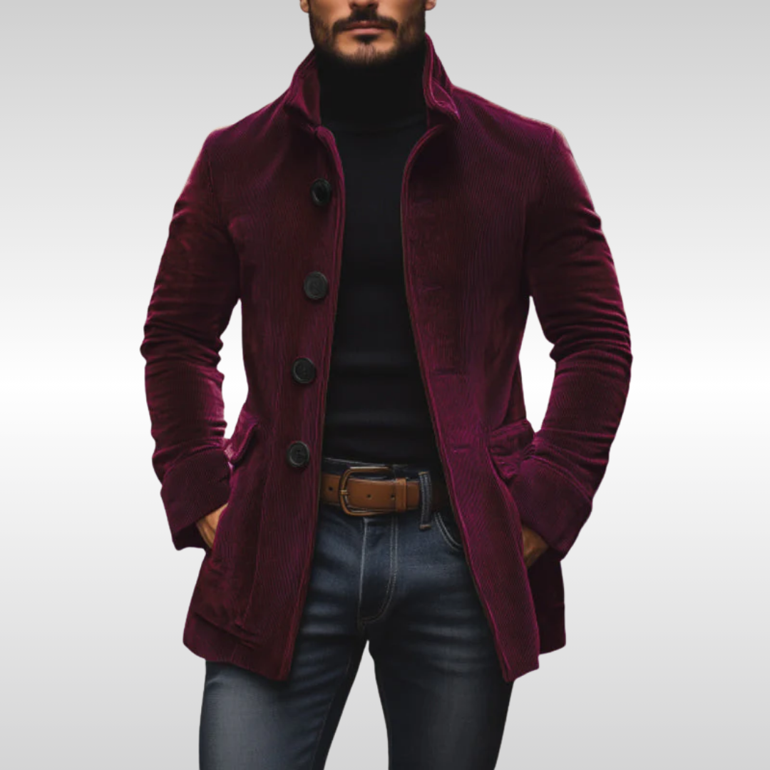 Niall – Fitted corduroy jacket