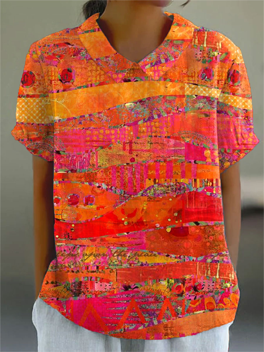 Caoimhe | Abstract Print Shirt