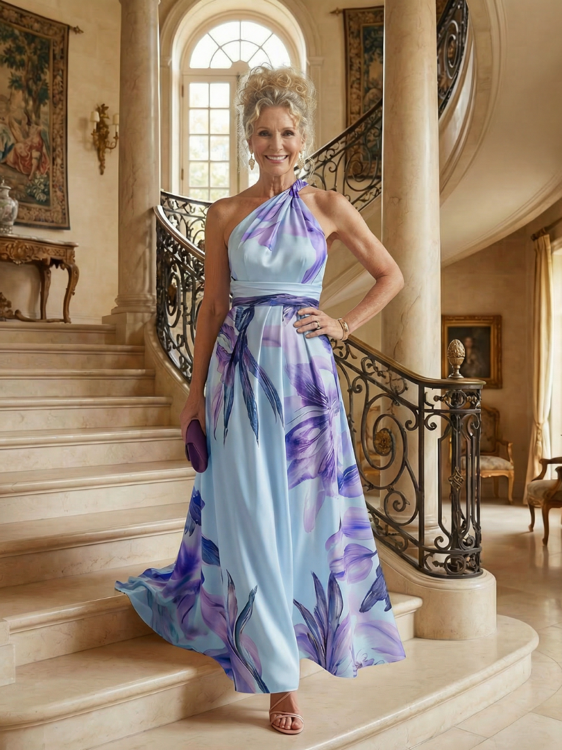 Sodelb | Light Floral Maxi Dress