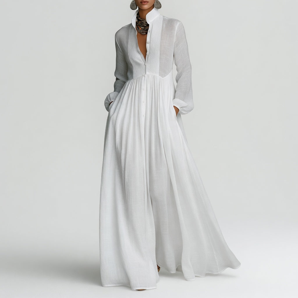Saoirse™ - Refined Minimalist Maxi Dress
