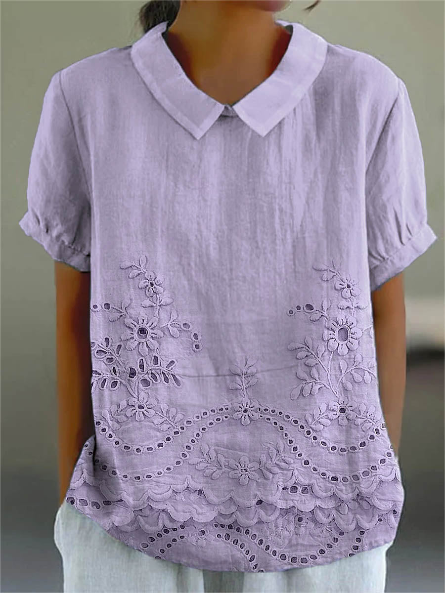 Darragh | Floral Embroidered Shirt