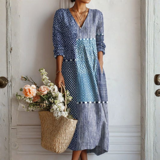 Deirdre™ - Retro Linen Dress