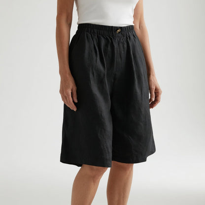 Orla™ - Wide Elastic-Waist Shorts with Natural Summer Comfort