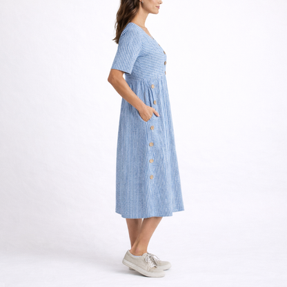 Ailish | Striped Midi Dress