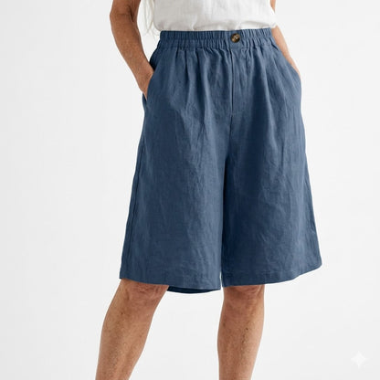 Orla™ - Wide Elastic-Waist Shorts with Natural Summer Comfort