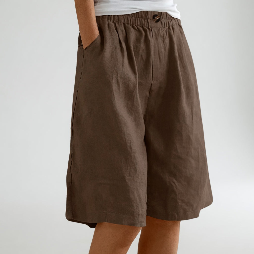 Orla™ - Wide Elastic-Waist Shorts with Natural Summer Comfort