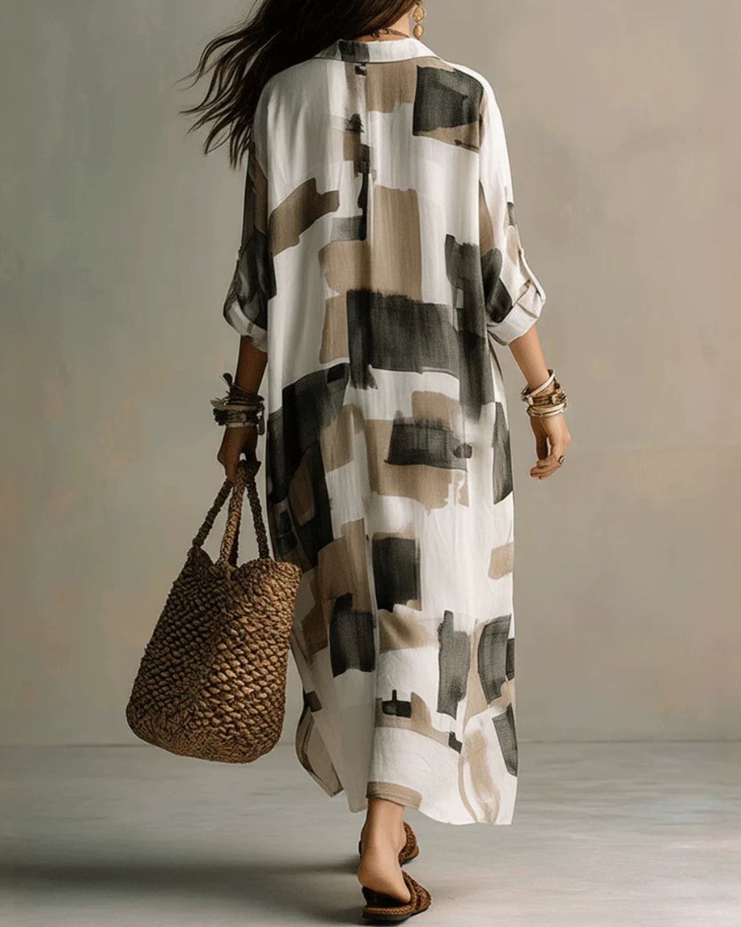 Dealla | Long Painted Shirt