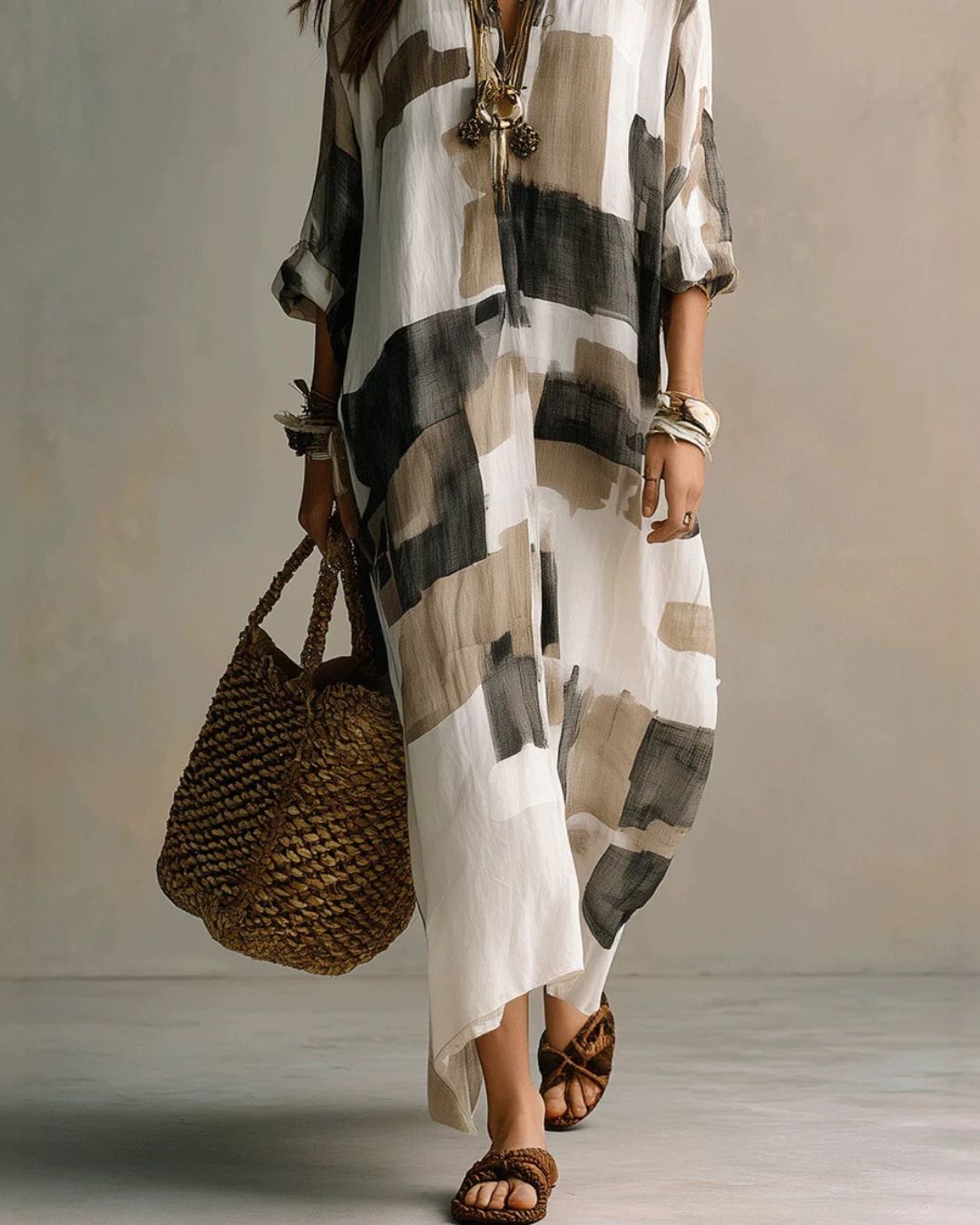 Dealla | Long Painted Shirt
