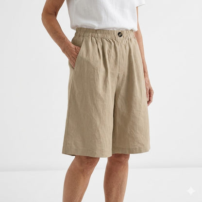 Orla™ - Wide Elastic-Waist Shorts with Natural Summer Comfort