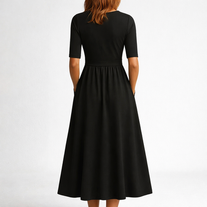Cathleen | Elegant Midi Dress with Pockets