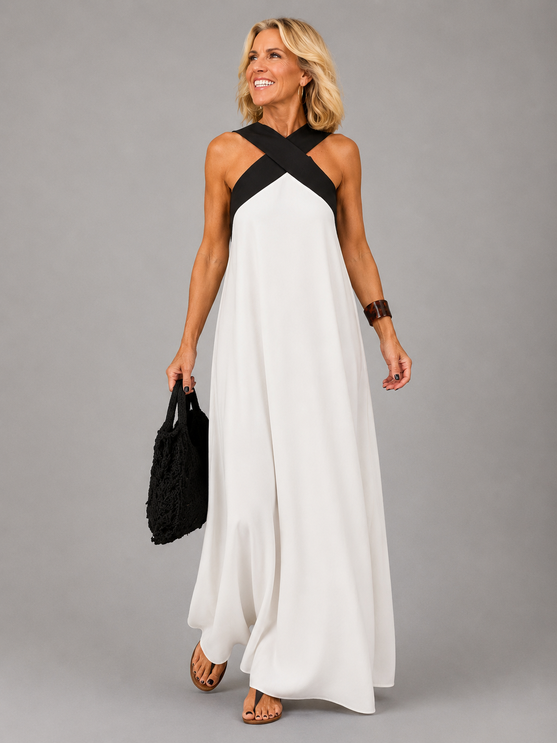 Líadan | Cross-Front Maxi Dress