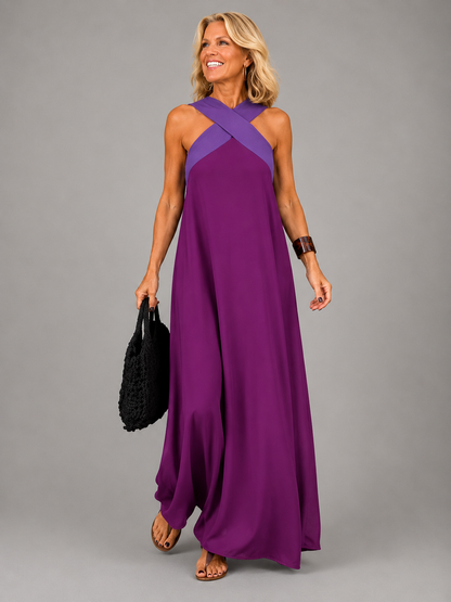 Líadan | Cross-Front Maxi Dress
