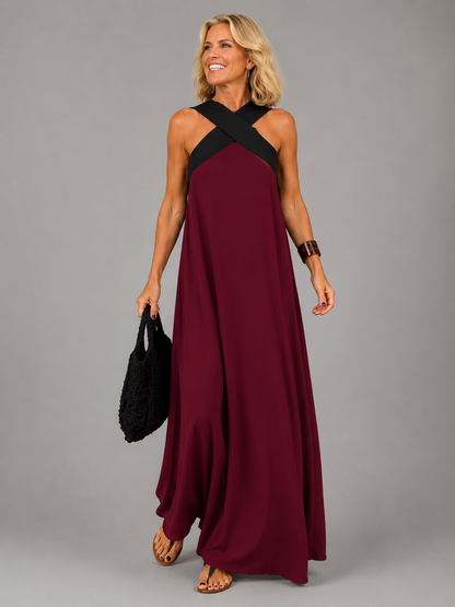 Líadan | Cross-Front Maxi Dress