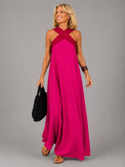 Líadan | Cross-Front Maxi Dress