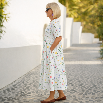 Eimear | Floral Midi Dress
