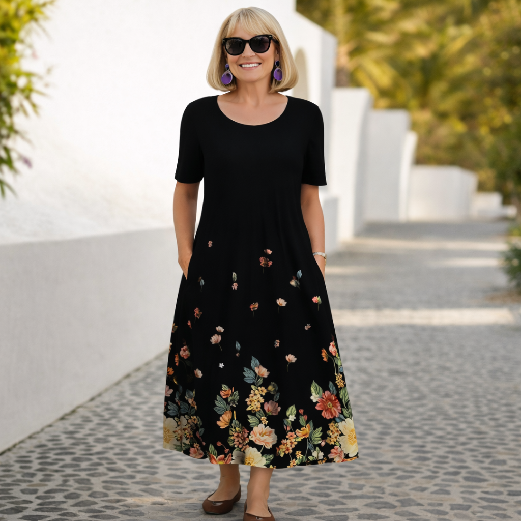 Eimear | Floral Midi Dress