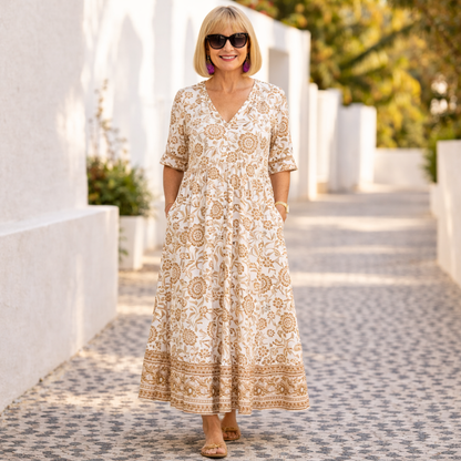Sinéad | Elegant Floral Dress with a Breezy Vibe