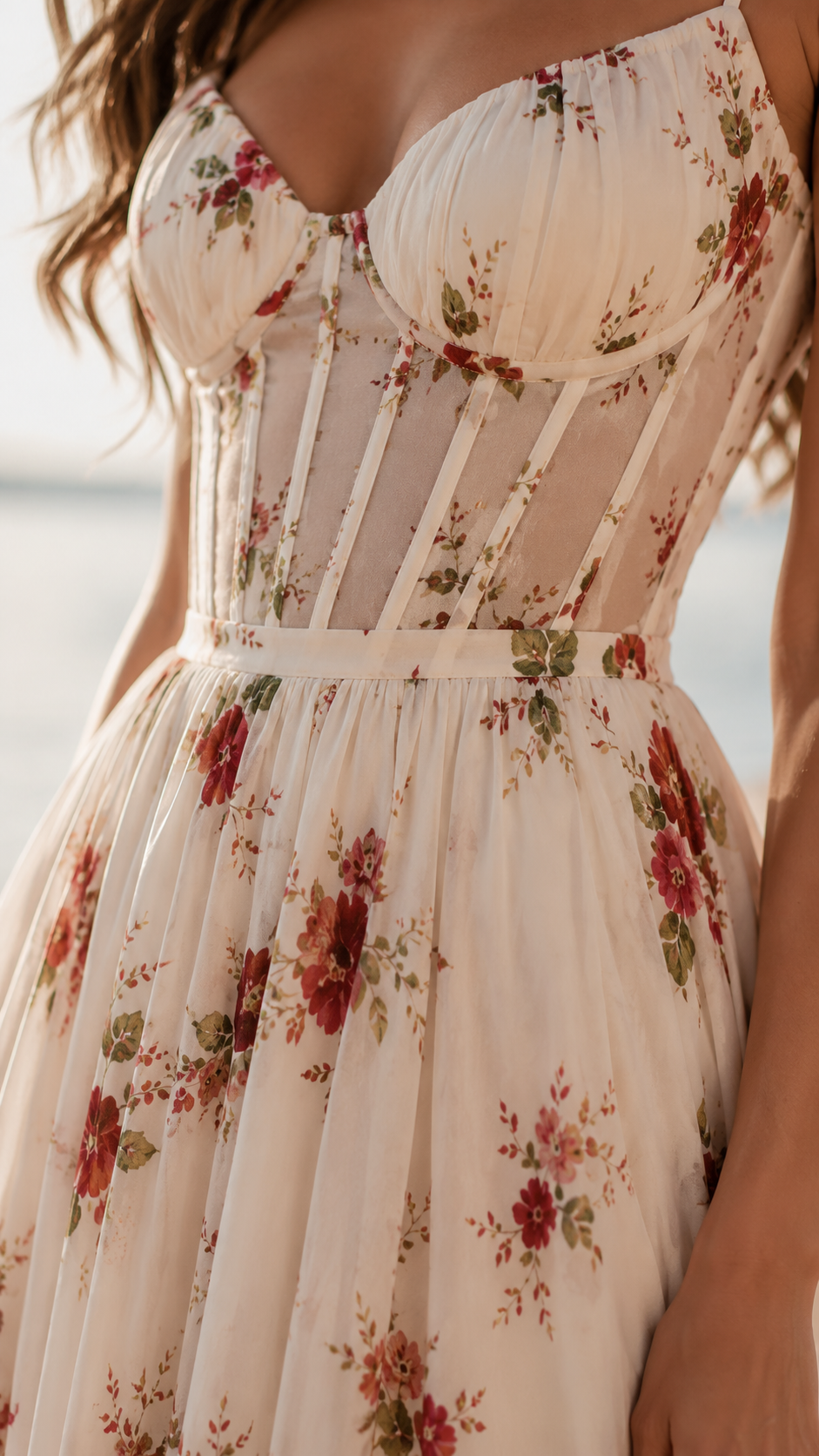 Aithbhreac | Long Romantic-Inspired Maxi Dress