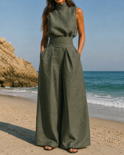 Póilín | Cotton and Linen Two-Piece Set